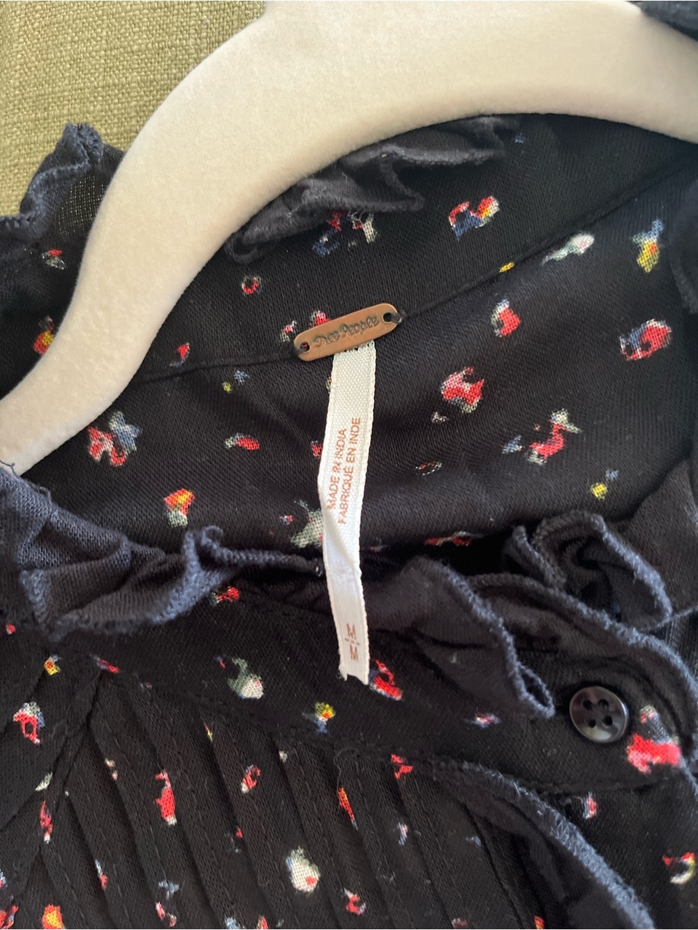 Free People Black Floral Maxi Dress - Picture 5 of 5